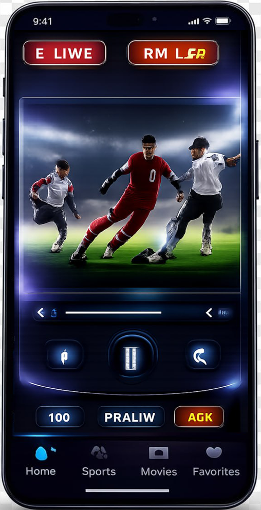 DPTV Live Match Player with Controls